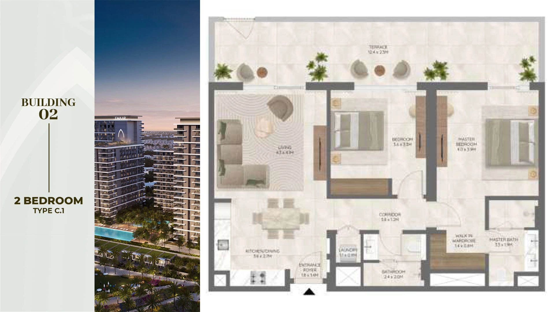2 BR - Type B